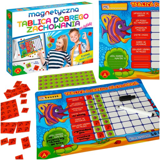 MOTIVAČNÁ MAGNETICKÁ TABUĽA SPRÁVNEHO SPRÁVANIA ZODPOVEDNOSTÍ PRE DETI