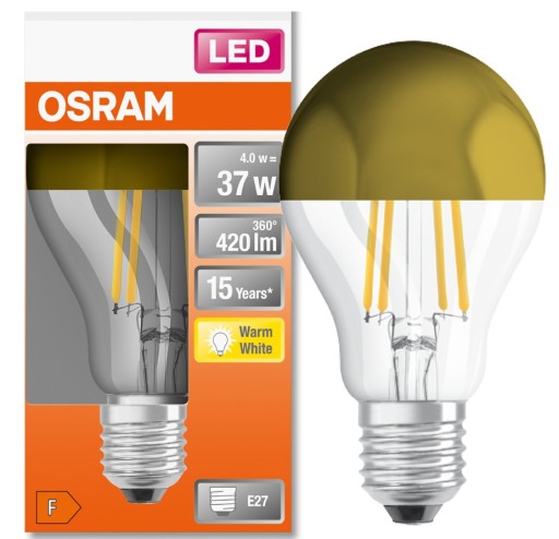 OSRAM LED žiarovka zlatá 4W 2700K E27