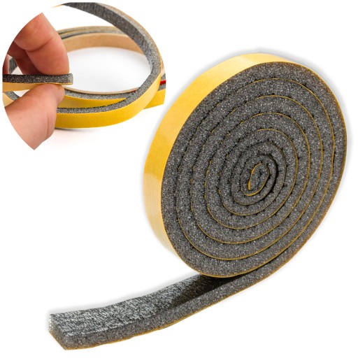 Samolepiace tesnenie na dvere, okná, penová protiprievanová izolácia, 0,5 cm