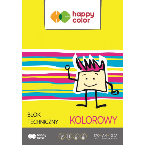 Happy Color technický blok A4 170g 10k farba