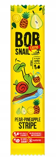 BOB Ślimak SNAIL snack hruška/ananás 14gr