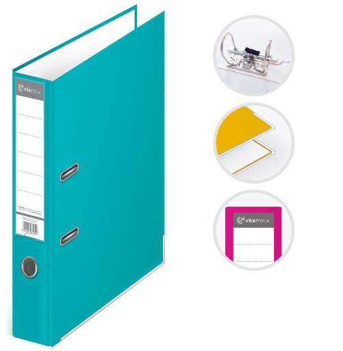 BINDER A4 75mm tyrkysová Interprint