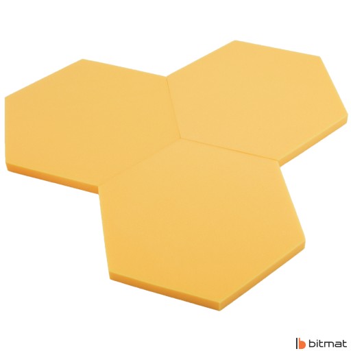 AKUSTICKÝ PANEL DOMÁCE AUDIO ŠTÚDIO HEXAGON 3CM voštinové akustiky