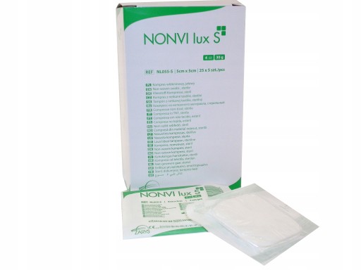 NETKANÉ KOMPRESY STERILNÉ MERAČE 5x5cm 125 ks NOVI lux S
