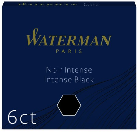 Waterman International perové náplne 2x6sz čierne