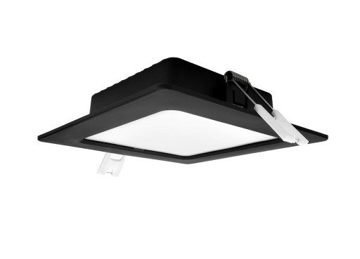 Plafon LED stropné svietidlo pod omietku Square Black 6W 12x12cm