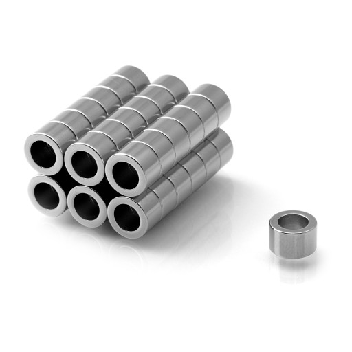 Neodymový prsteňový magnet MP 8x5x5 N38 10 kusov Silný