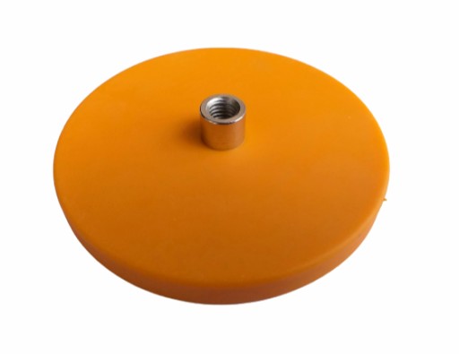 NEODYMIOVÝ MAGNETICKÝ DRŽIAK D22 GUMA-ORANŽ