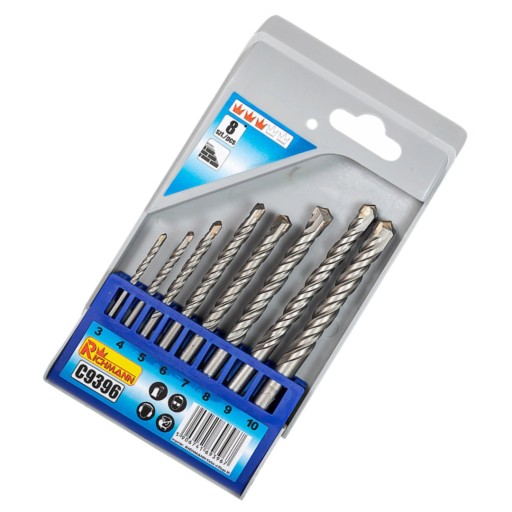 VRTÁKY DO BETÓNU 3-10 MM SADA 8 RICHMANN C9396