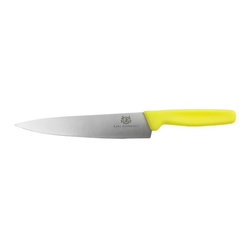 Kuchársky nôž so žltou rukoväťou, 31 cm