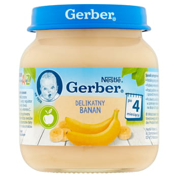 Jemný banánový dezert po 4 mesiacoch Gerber 125g