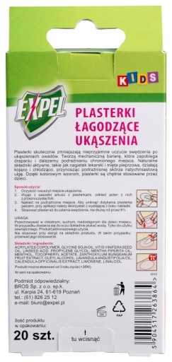Náplasti na hryzenie EXPEL pre deti