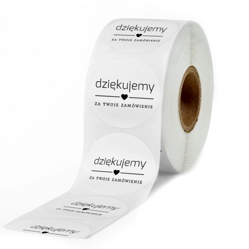 ĎAKUJEME ZA OBJEDNÁVKU okrúhle nálepky, 200 ks.