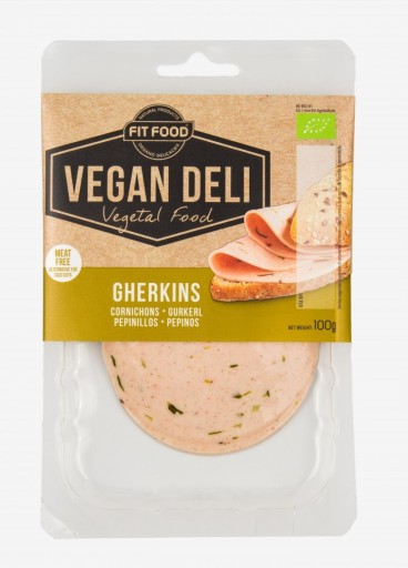 Vegánska alternatíva údenín s uhorkou v BIO plátkoch 100 g