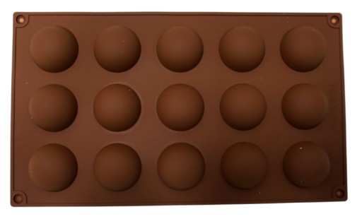 SILIKÓNOVÁ FORMA GULIČKY POLOGUĽKY MINI PORCIE 15x