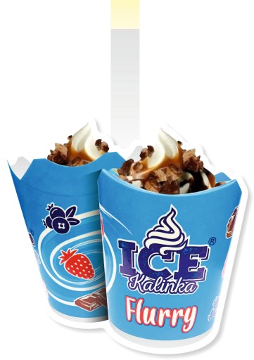 Reklamný vobler FLURRY zmrzlinové poháre 21x23cm