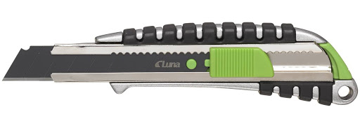 Nôž Luna vyrobený z hliníka s odlamovacou čepeľou L9 mm