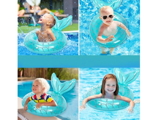 Detský nafukovací kruh Mermaid plávanie kruh 60cm SP0750