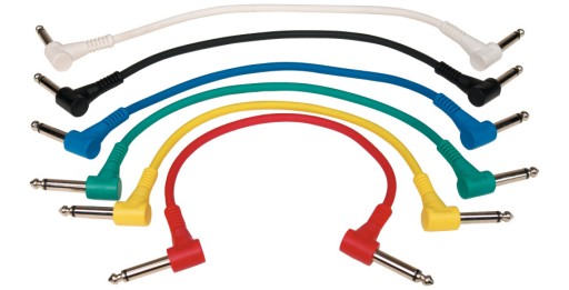 Značkový konektorový kábel pre gitarové efekty, 15 cm