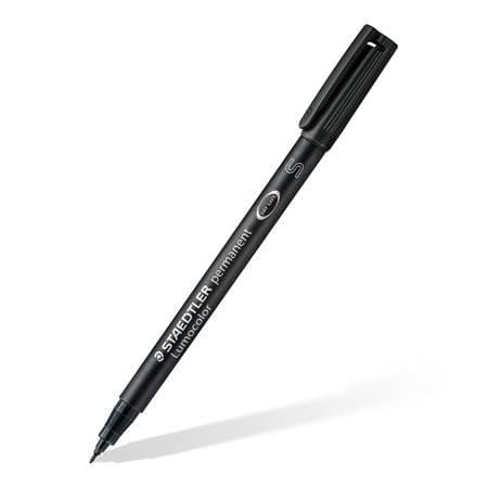 Foliopis Staedtler Lumocolor S čierny vodeodolný permanentný fix