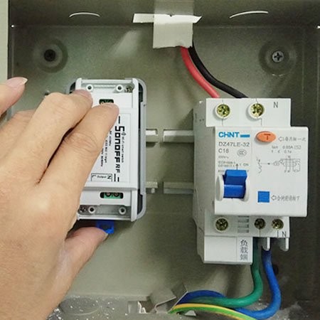 SONOFF Basic,RF, TH10/16 Montážna konzola na DIN lištu