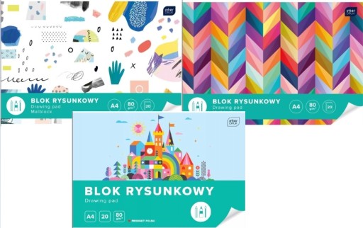 A4 biely kresliaci blok, 20 listov, interprint