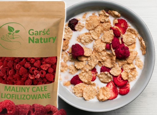 MALINY CELÉ SUŠENÉ MRAZOM 20g MALINY SUŠENÉ BEZ CUKRU 0,02 kg prírodné