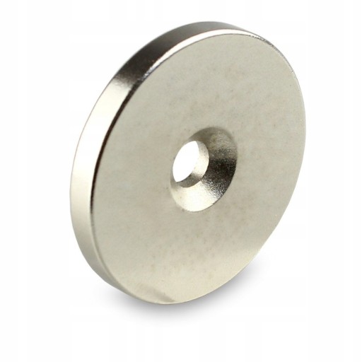 NEODYMOVÝ MAGNET 30x7,5/4,5x5 mm NA SKRUT