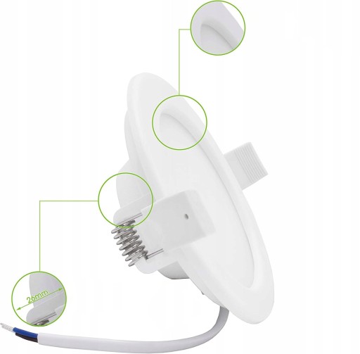Zápustné LED svietidlo, Lumare, 1250lm, 18W, 3000K