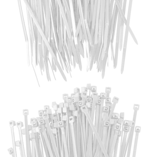 500x sťahovacie pásky Káblové pásky Zipsy 2,5 x 100 mm Silné UV sťahovacie pásky