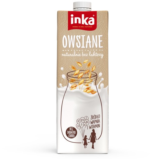 INKA Bezlaktózový rastlinný ovsený nápoj 1 l