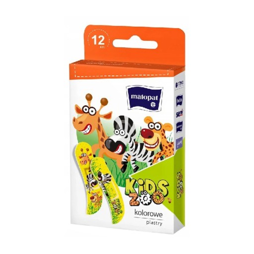 ZÁPLATY plátky pre deti KIDS ZOO bal. 12 ks.