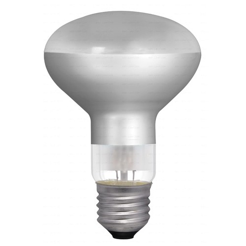 Žiarovka R80 230V E27 60W, matný hríbový svetlomet