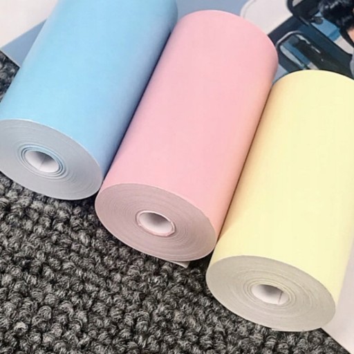 Farebný papier na rolky DRUKUSIA COLOR, termovložka do mini tlačiarne