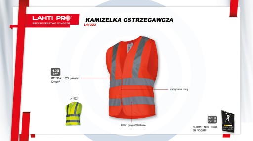 Výstražná vesta LAHTI PRO veľ XL