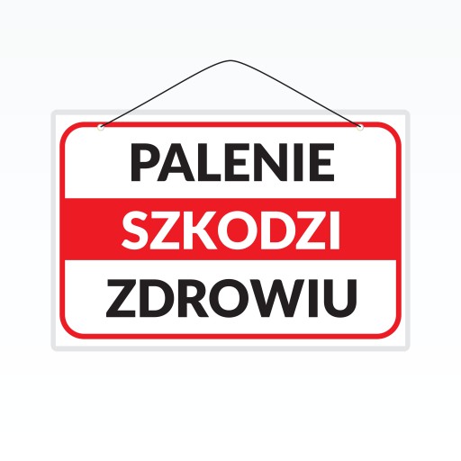 Laminovaný nápis A5 FAJČENIE ŠKODÍ VÁM ZDRAVIE