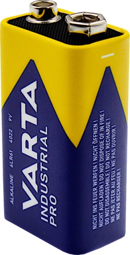 Alkalická batéria VARTA Industrial PRO 9V 6F22