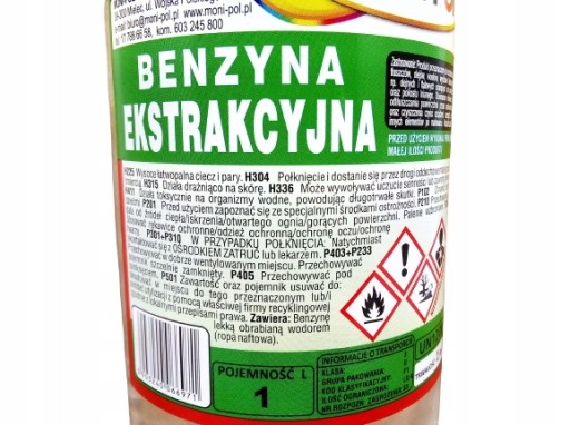 EXTRAKTÍVNE BENZÍN ROZPÚŠŤADLO 1L