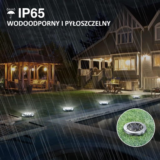 SOLÁRNE ZÁHRADNÉ ZEMNÉ LAMPY, HNACIE LED LAMPY, 1 ks IP65