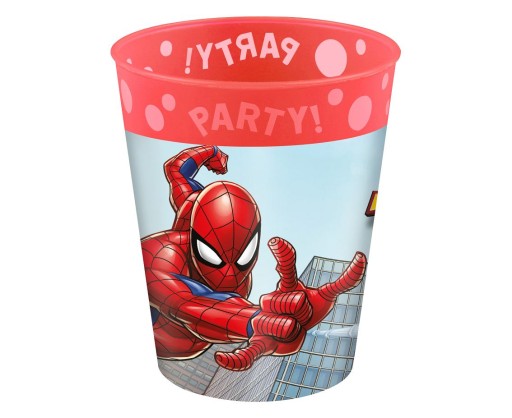 Opätovne použiteľný pohár Spiderman do mikrovlnnej umývačky riadu