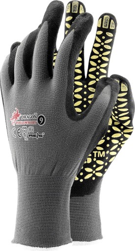 Pracovné rukavice lycrové ochranné rukavice DRAGON YELLOWBERRY veľkosť 7 - S