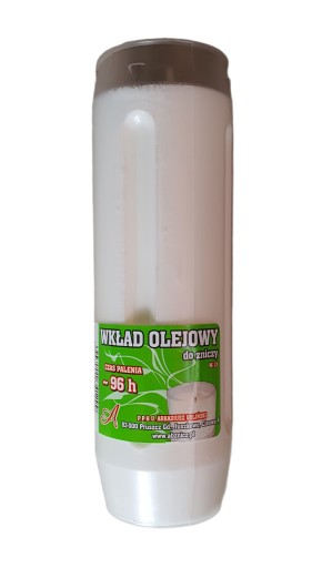 Vložka na olejovú sviečku, doba horenia: 96 hodín