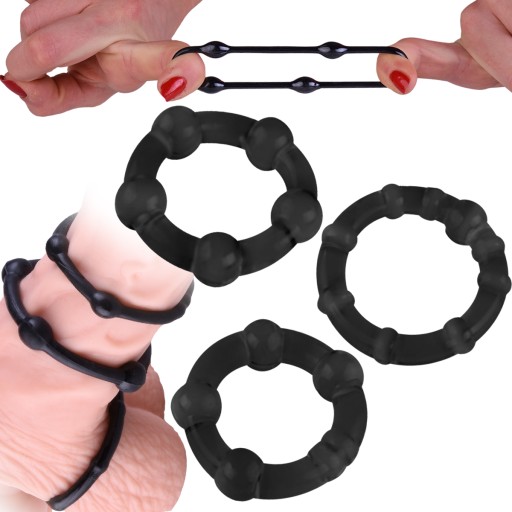 DLHŠÍ SEX DO 1 hodiny - 3 SILIKÓNOVÉ KRÚŽKY