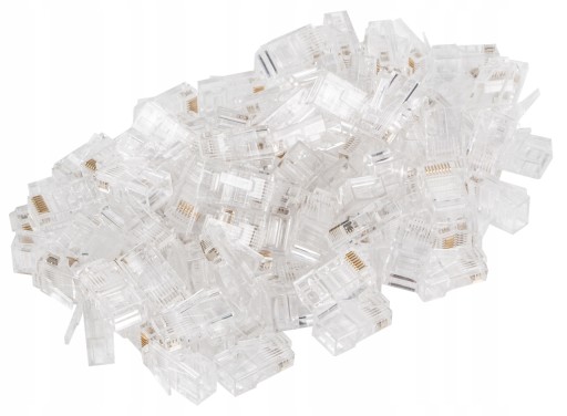 ZÁSTRČKA INTERNETOVÁ ZÁSTRČKA RJ45 8P8C ZLATÁ 4 KS