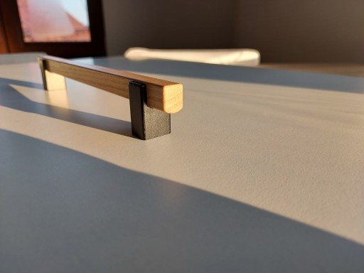 Nábytkové madlo zábradlia v tvare U, dĺžka 210mm, šírka 160mm