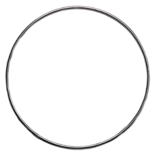 Dekorácia KOVOVÝ RÁM STRIEBORNÝ KOLES 30 cm