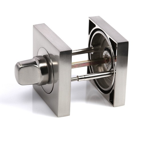 QUBIK WC ROZETA na dvere NIKEL, INOX OCEL