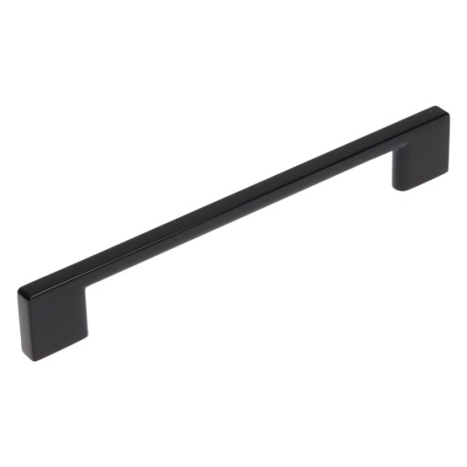 Čierna nábytková úchytka, rozteč 160mm UN73 TECHNO