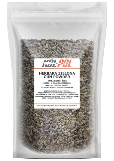 GUNPOWDER ZELENÝ ČAJ 200g Prírodný sypaný list