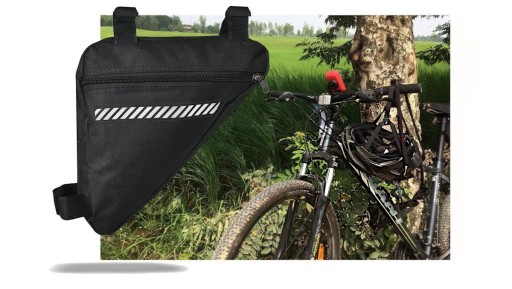 Ľahká taška na bicykel Ram 2L, reflexný zips